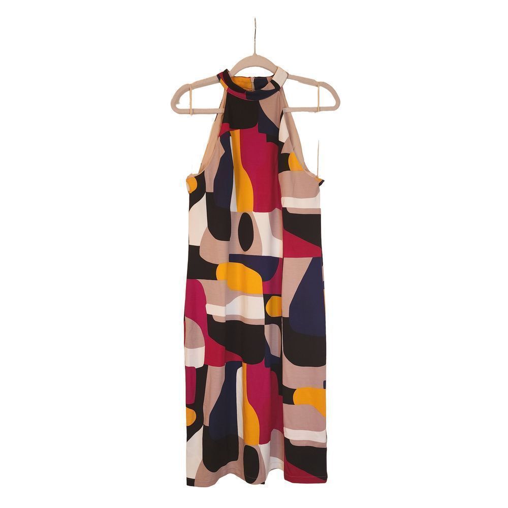 Trina Turk Emotion Halter Neck Sheath Dress Nwt Size 14